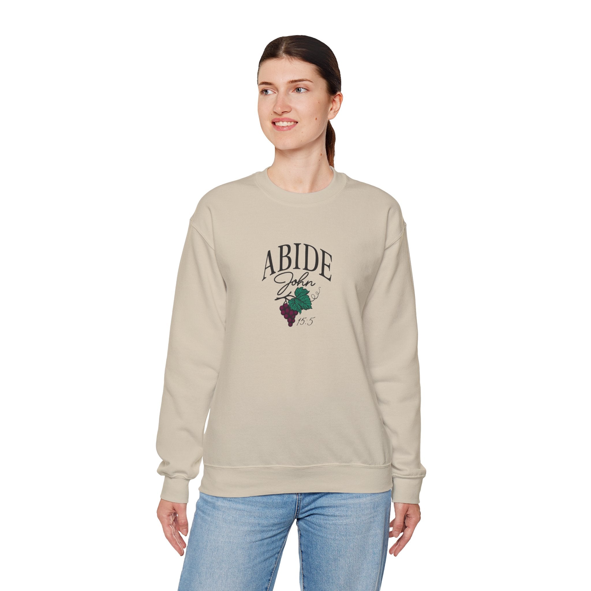 Abide in Him – John 15:5 Christian Sweatshirt