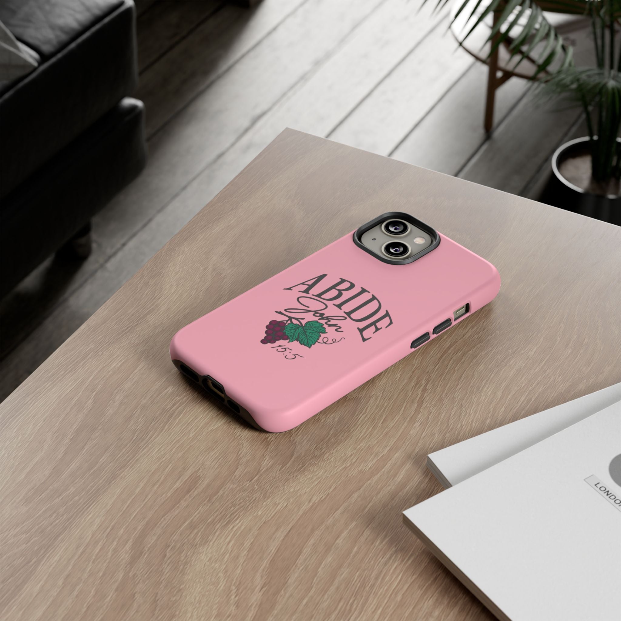 Abide Phone Case – John 15:5 Christian Tough Cover