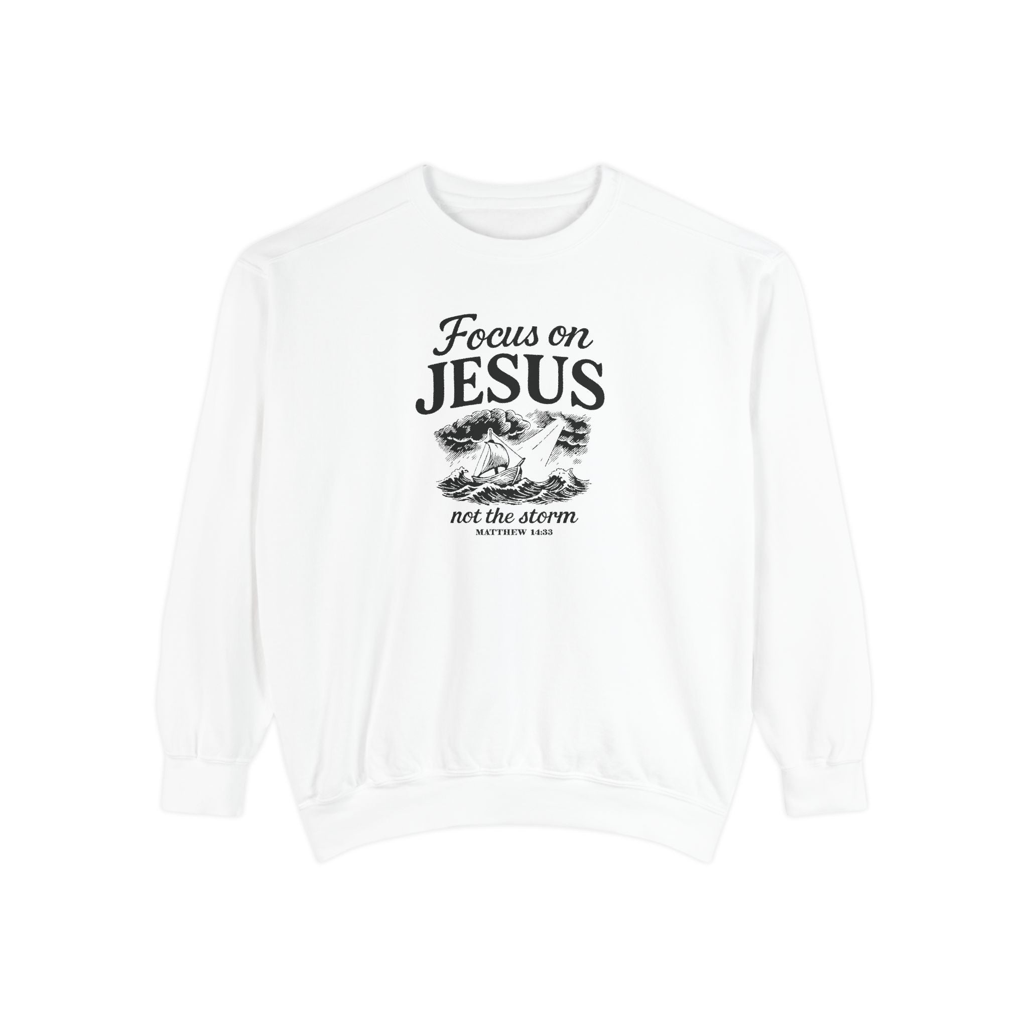 Focus on Jesus – Cozy Christian Faith Sweatshirt