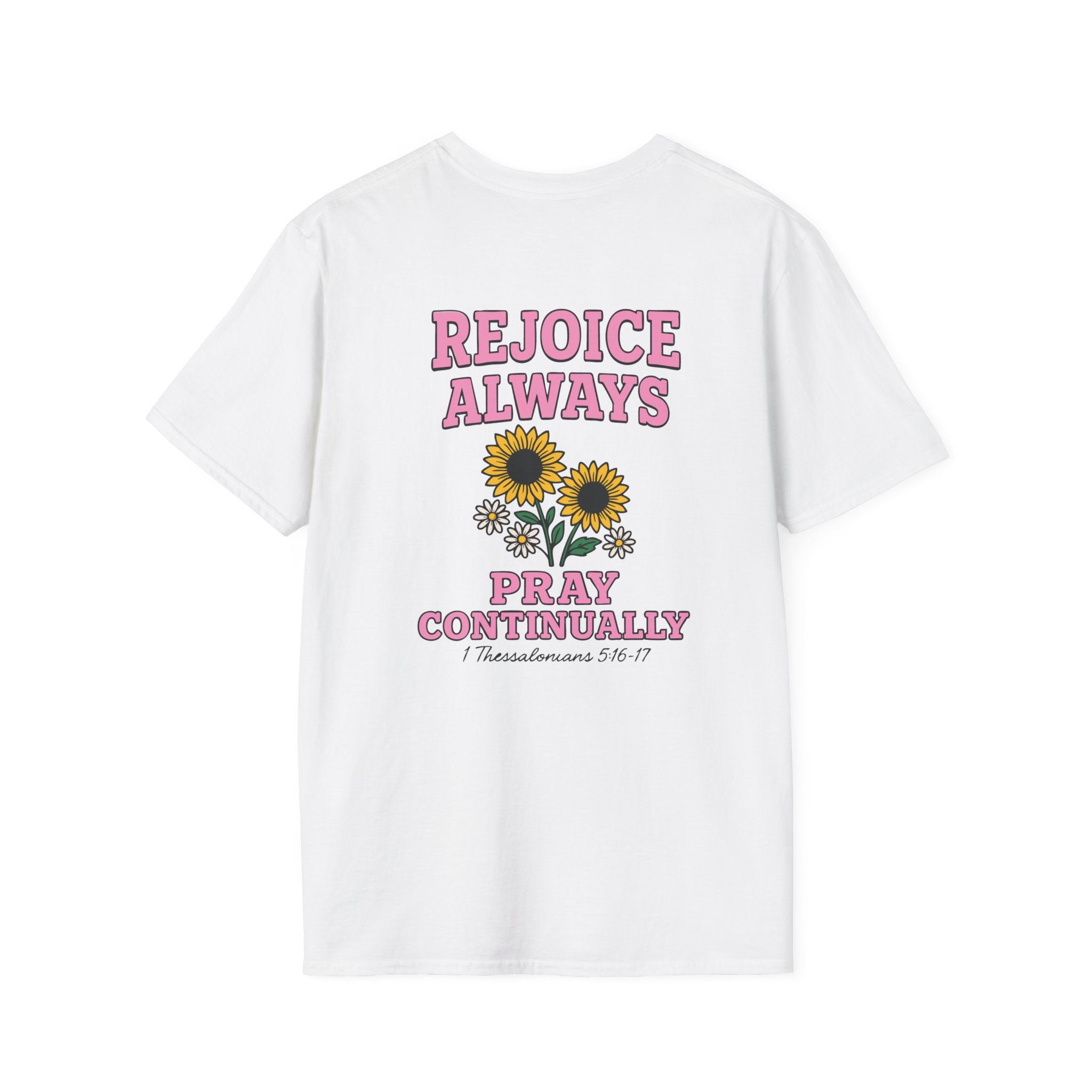 Sunflower Blessings – Rejoice & Pray Christian Tee