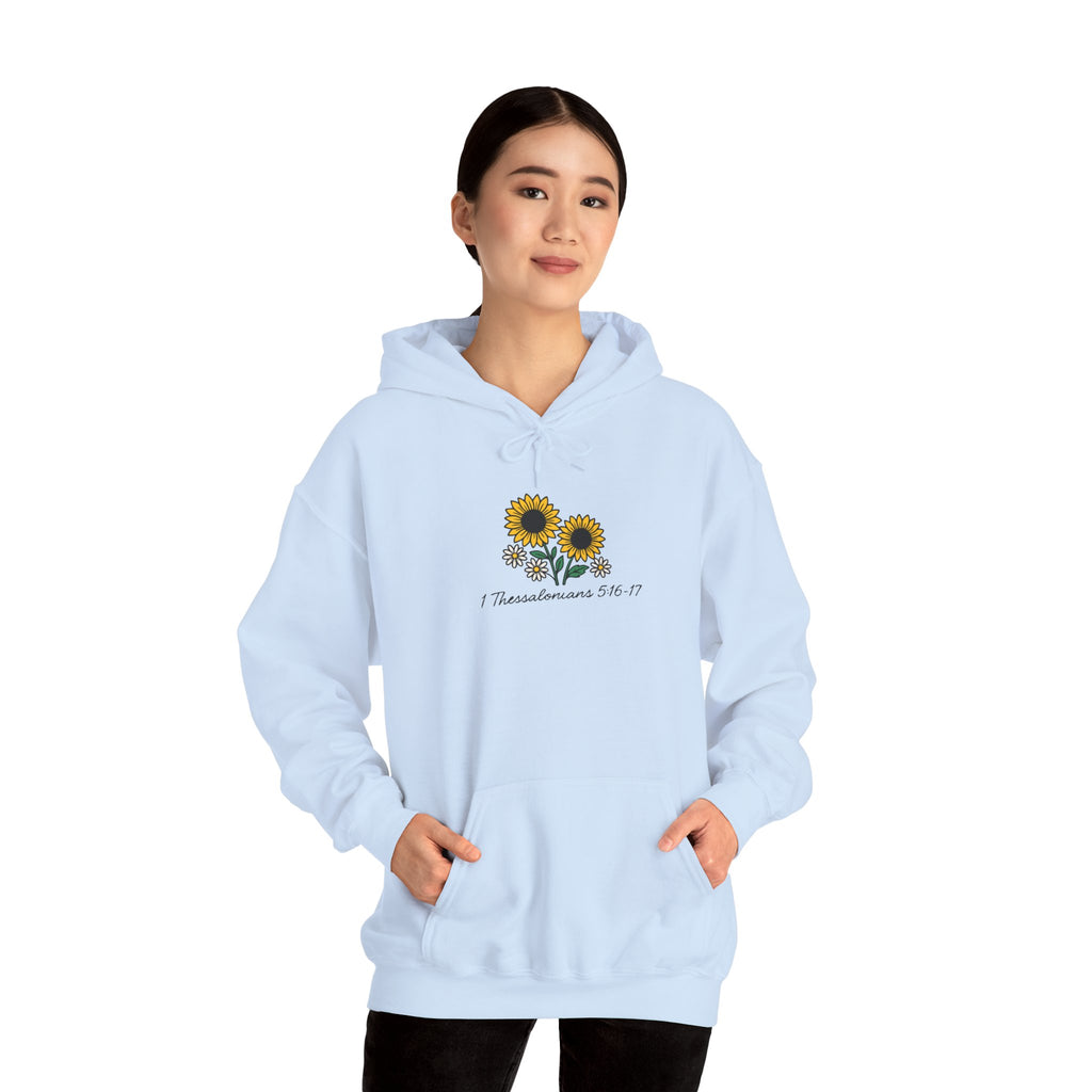 Rejoice Always Hoodie – Sunflower Christian Faith Apparel