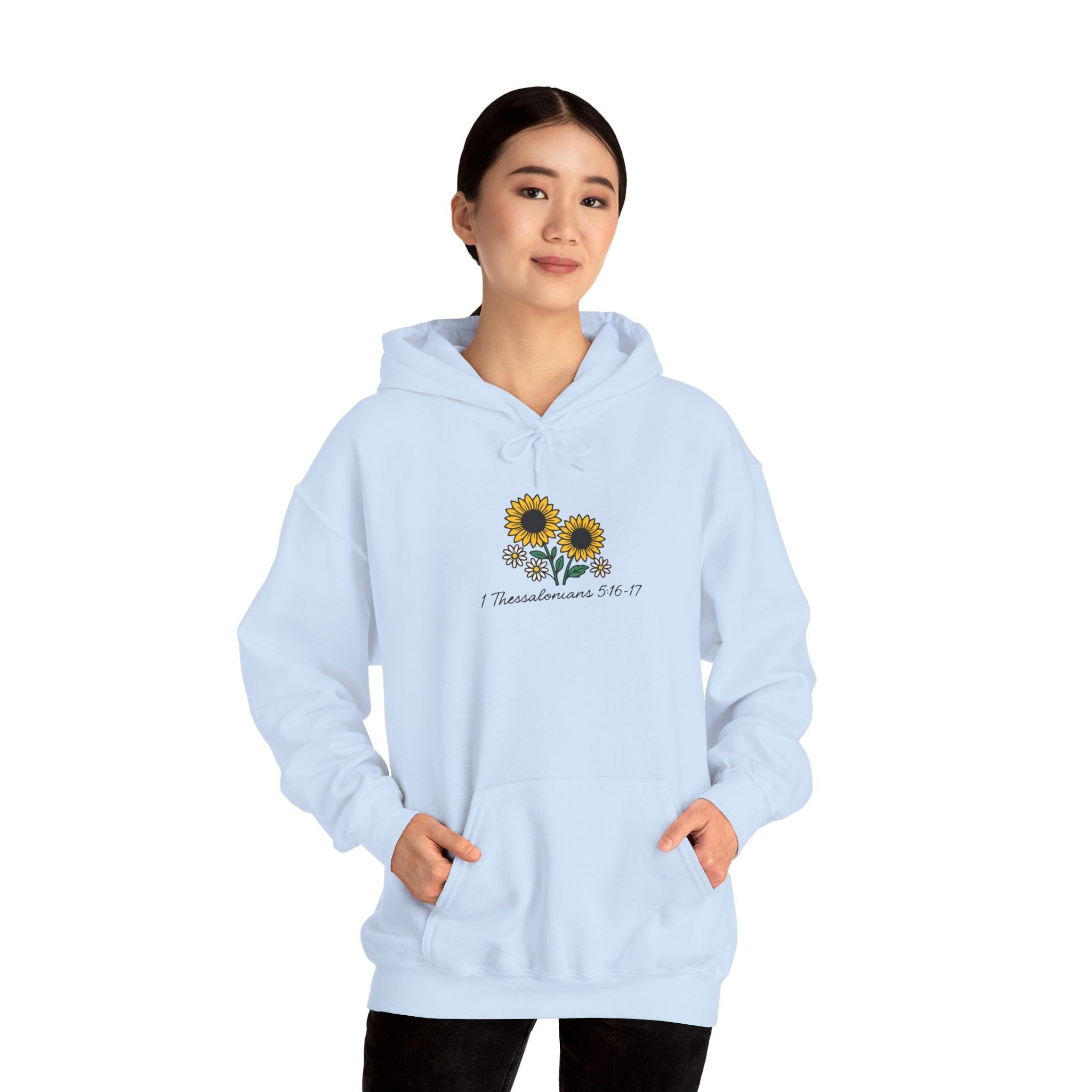 Rejoice Always Hoodie – Sunflower Christian Faith Apparel