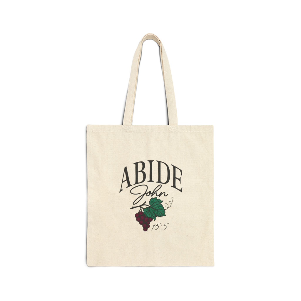 Abide in Him Tote – John 15:5 Bible Verse
