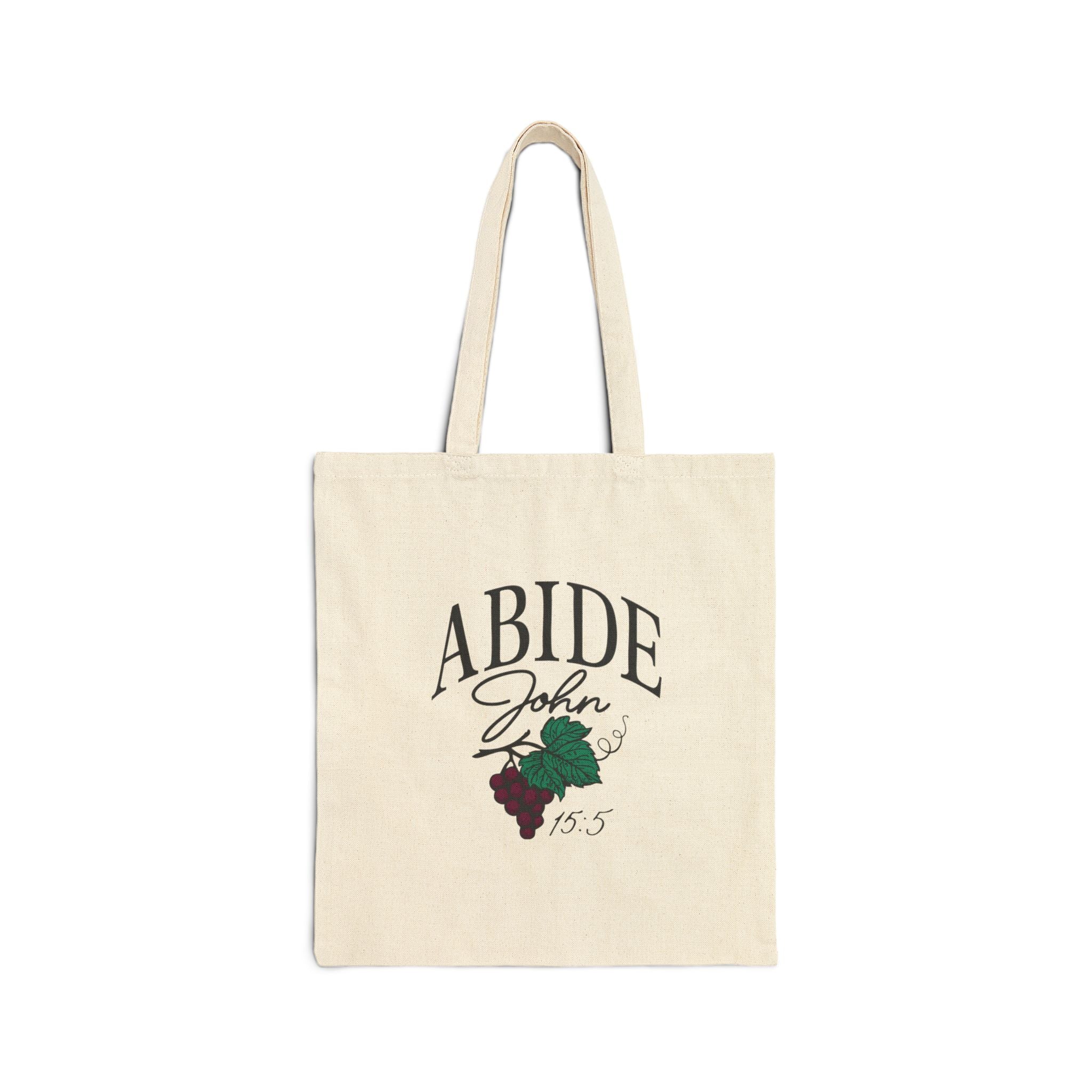 Abide in Him Tote – John 15:5 Bible Verse