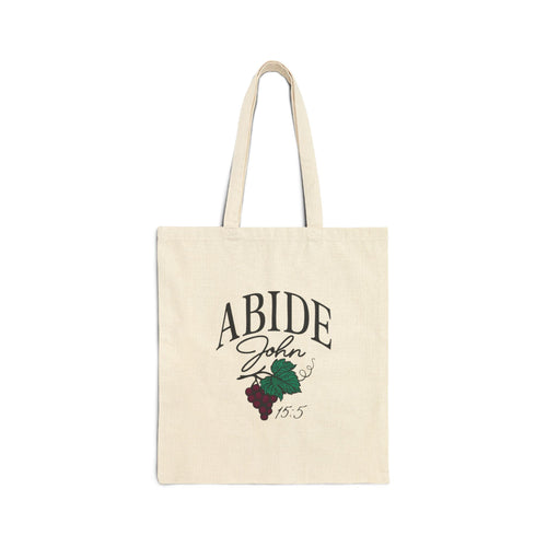 Abide in Him Tote – John 15:5 Bible Verse