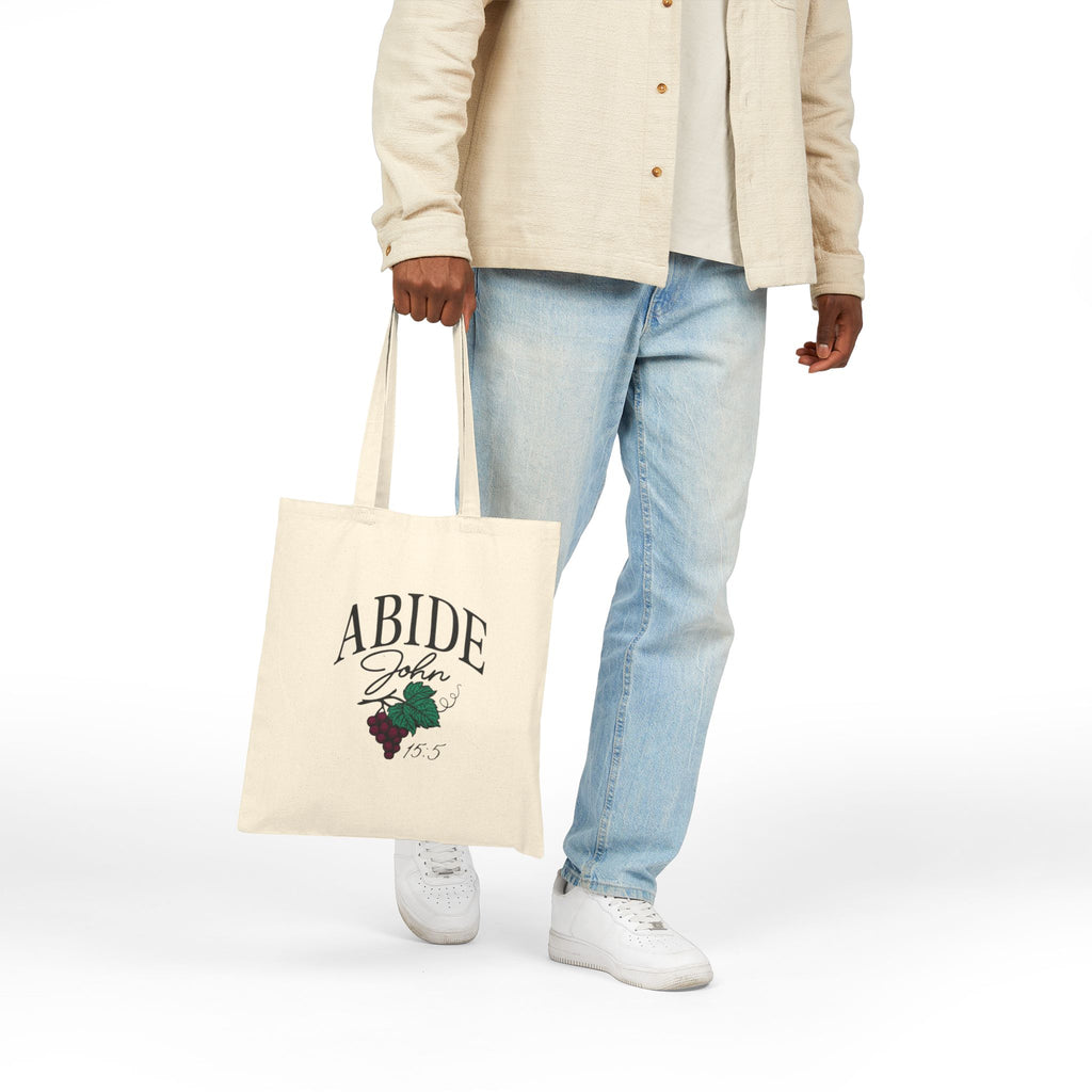 Abide in Him Tote – John 15:5 Bible Verse