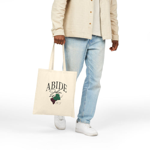 Abide in Him Tote – John 15:5 Bible Verse
