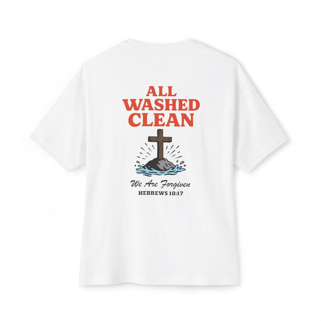 All Washed Clean – Forgiveness Oversized Faith Tee