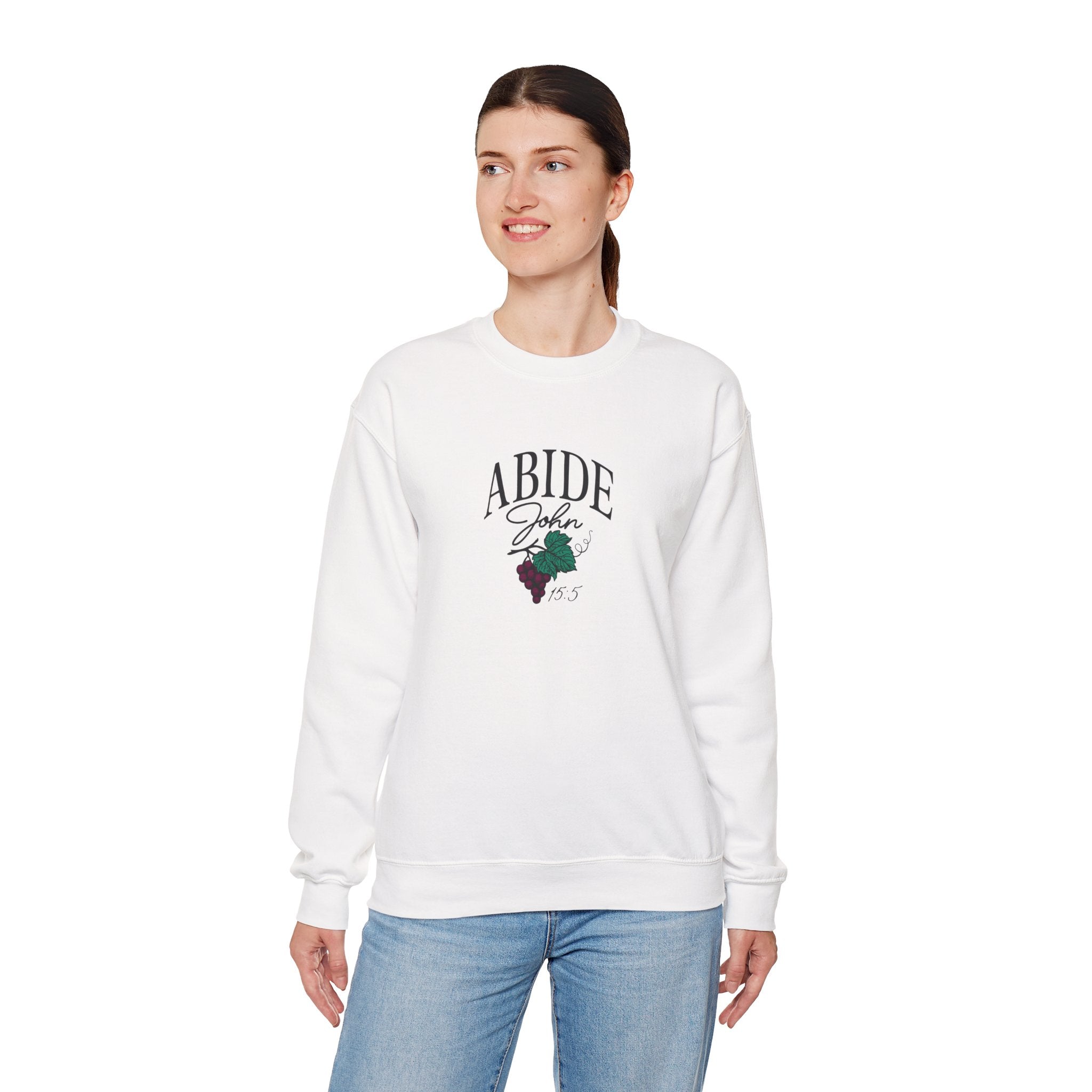 Abide in Him – John 15:5 Christian Sweatshirt