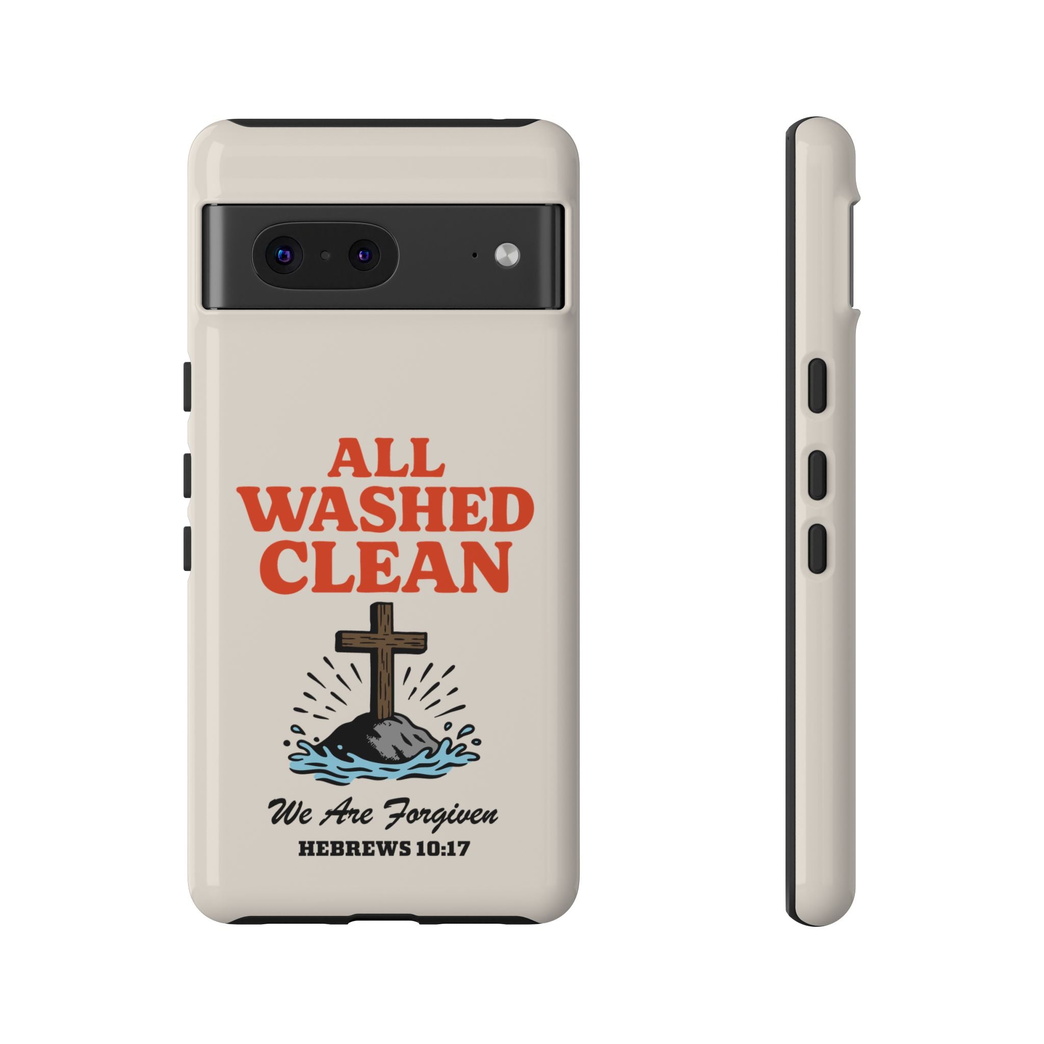 All Washed Clean Phone Case – Hebrews 10:17 Scripture