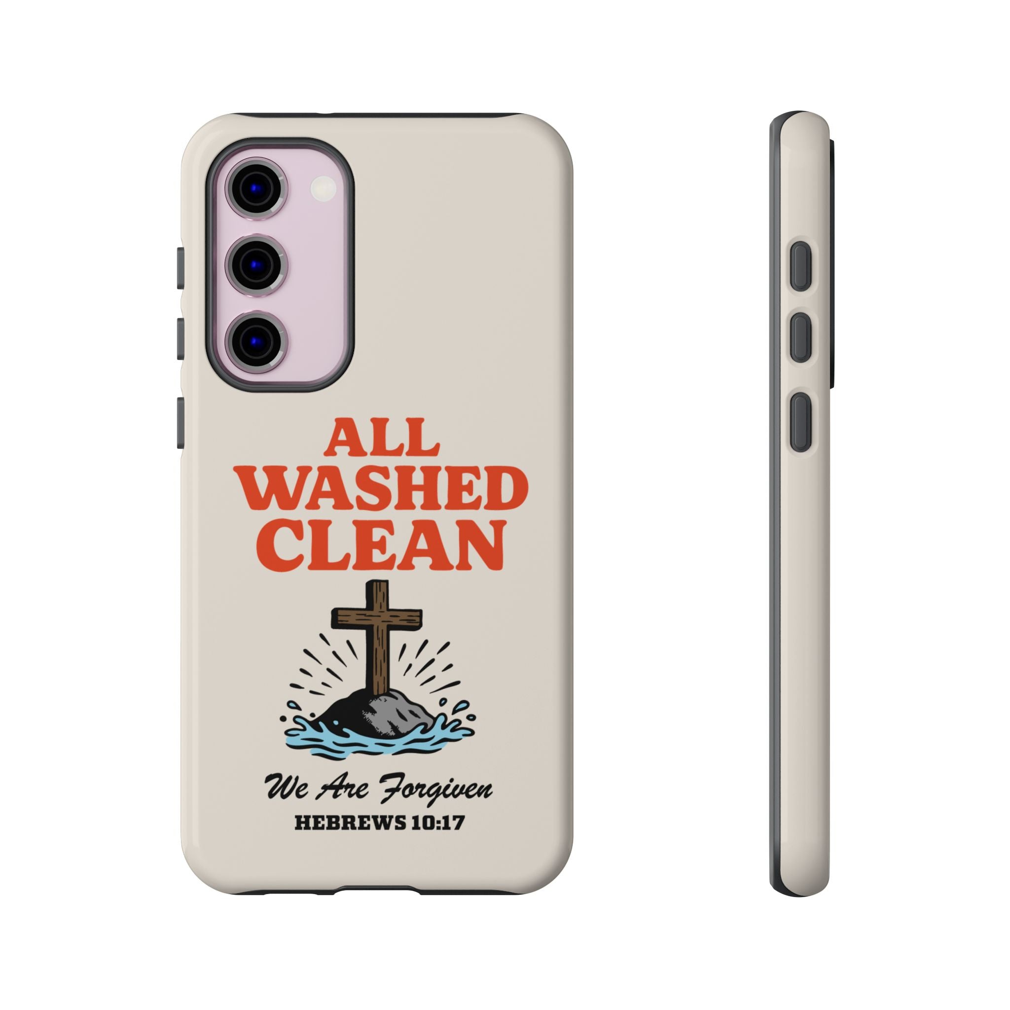 All Washed Clean Phone Case – Hebrews 10:17 Scripture