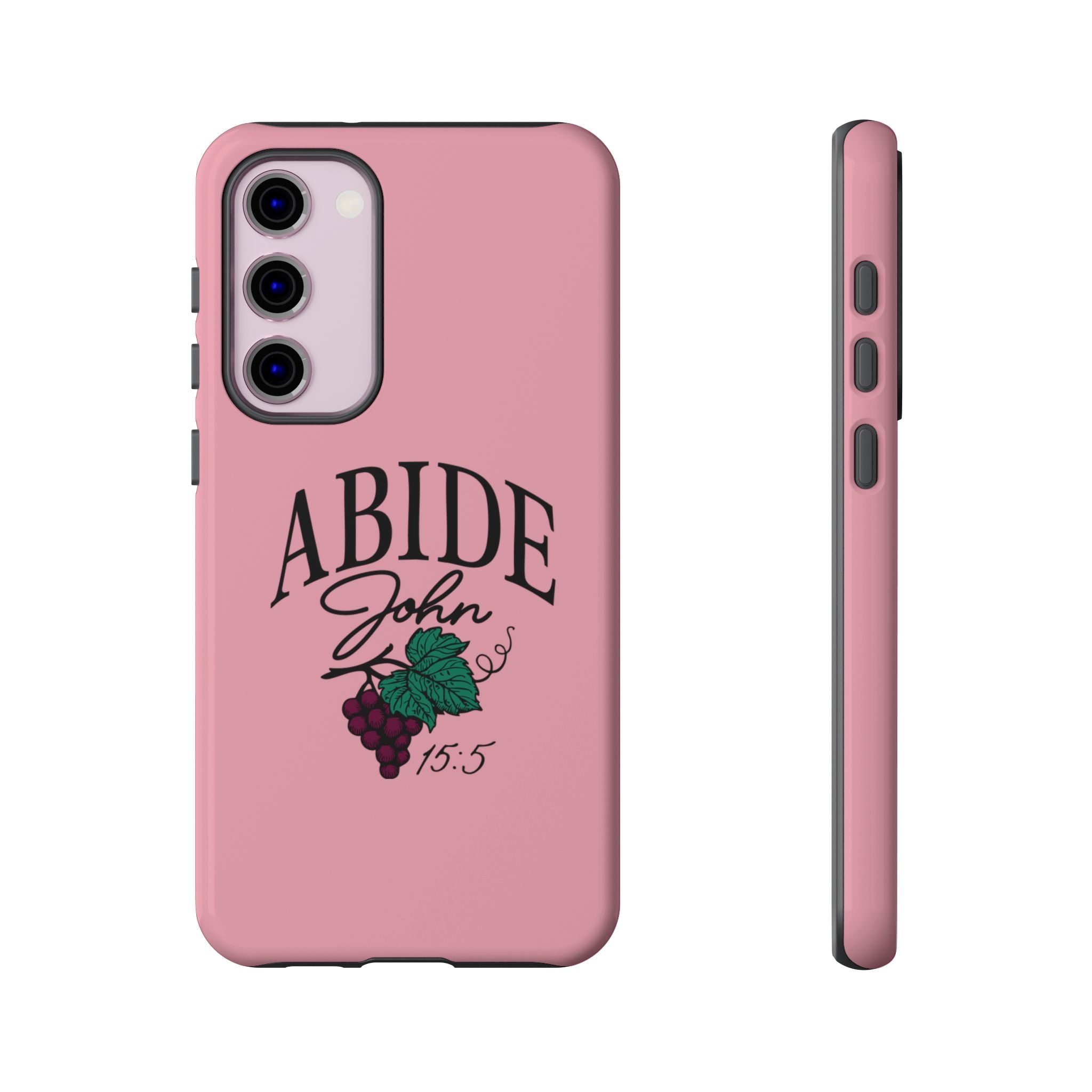 Abide Phone Case – John 15:5 Christian Tough Cover