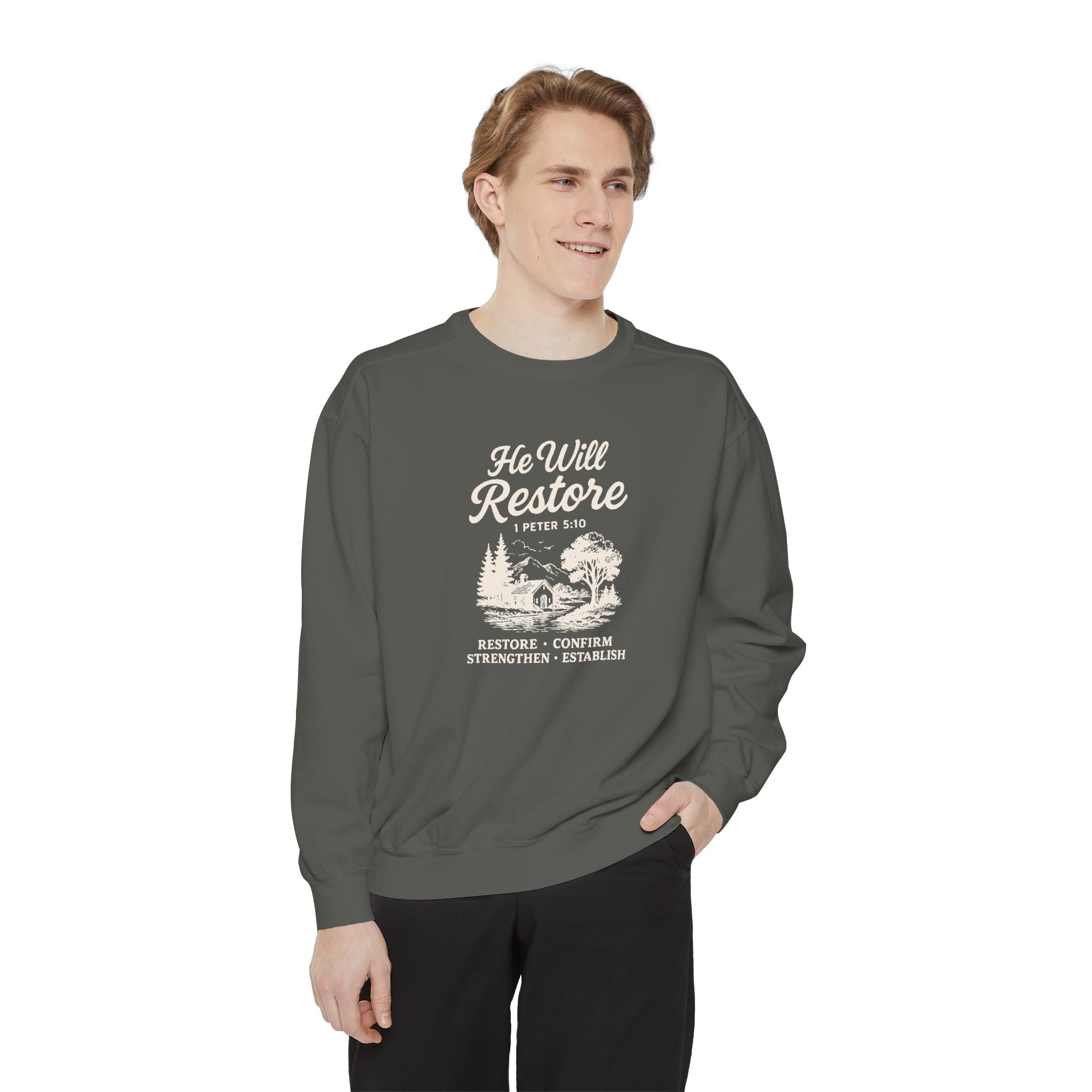 He Will Restore – Inspirational Christian Cozy Sweater