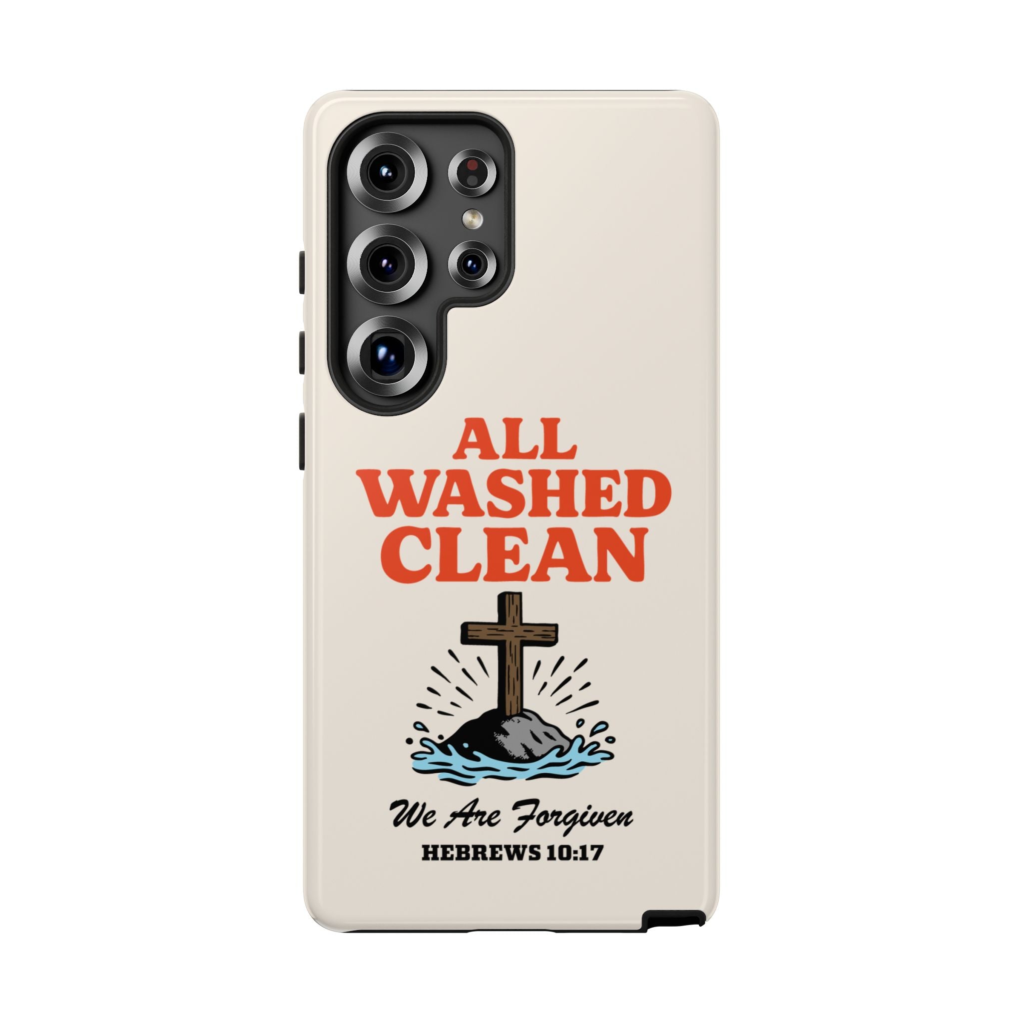 All Washed Clean Phone Case – Hebrews 10:17 Scripture