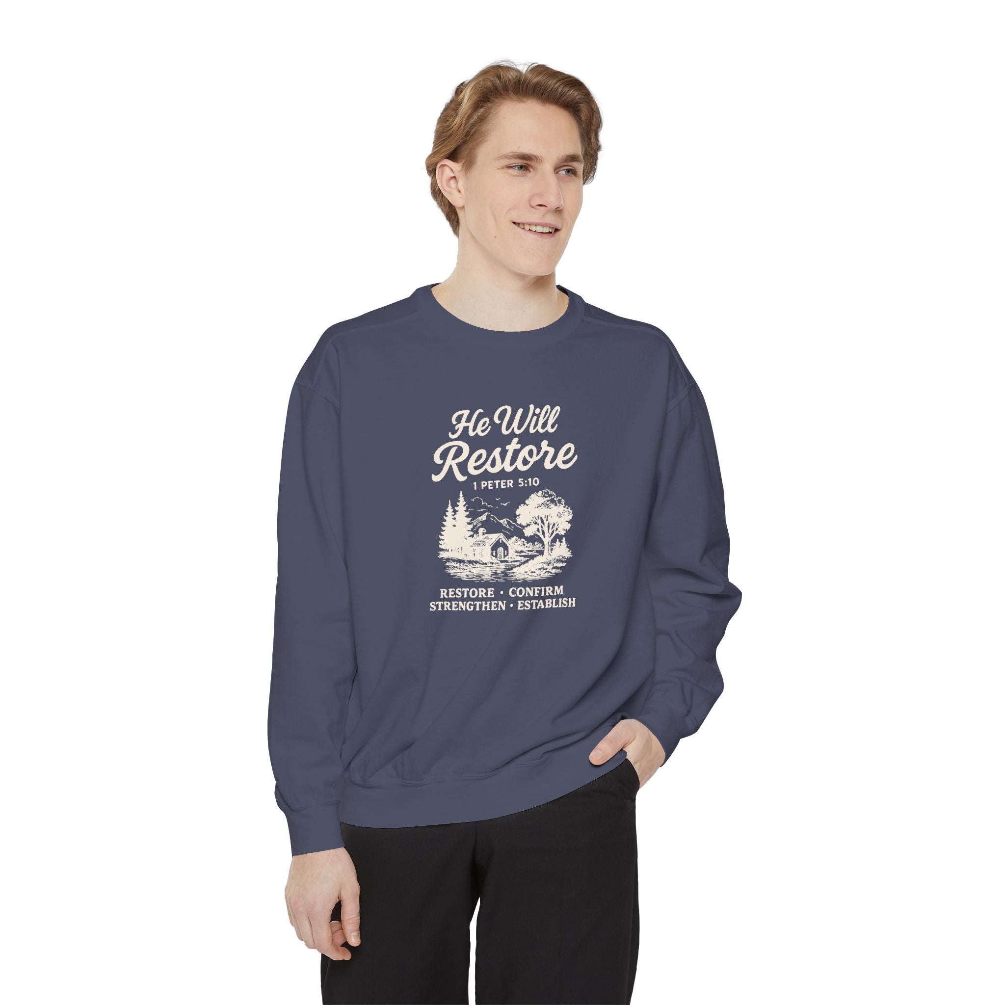He Will Restore – Inspirational Christian Cozy Sweater