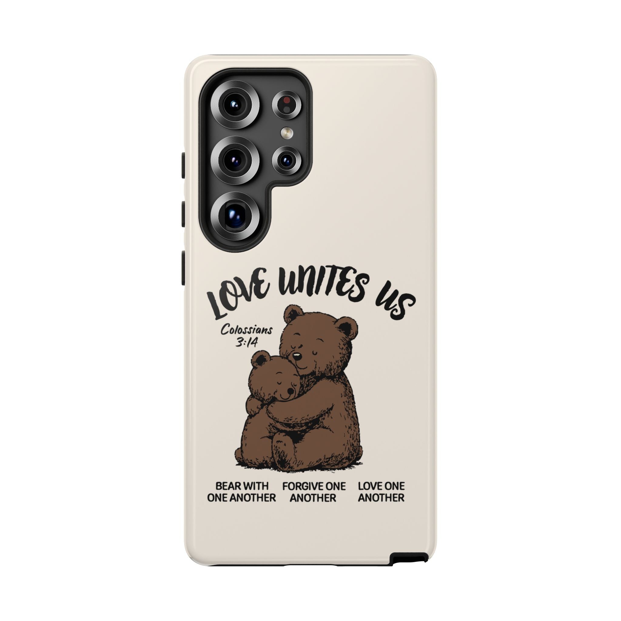 Love Unites Us Phone Case – Colossians 3:14 Scripture