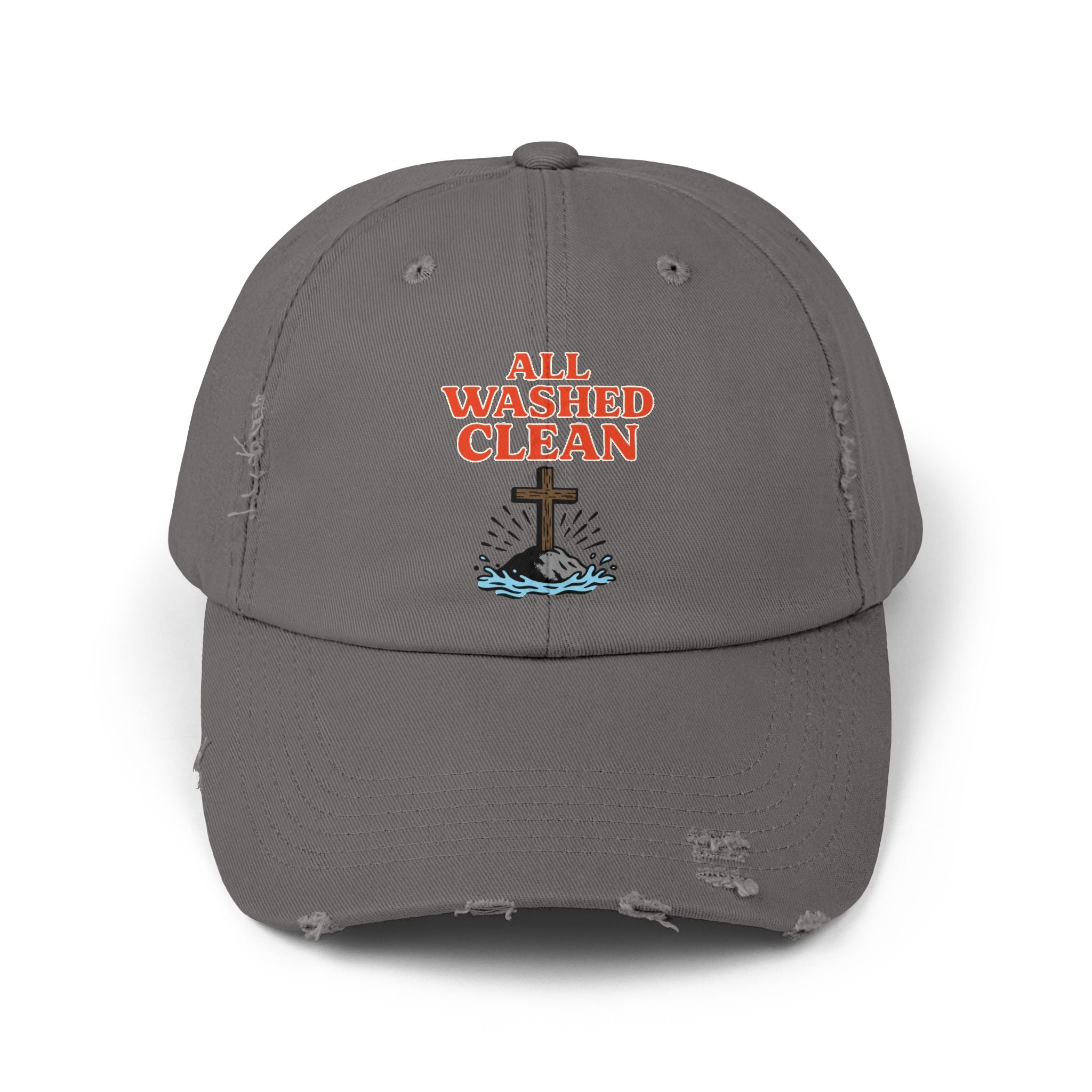 All Washed Clean Cap – Christian Distressed Faith Hat