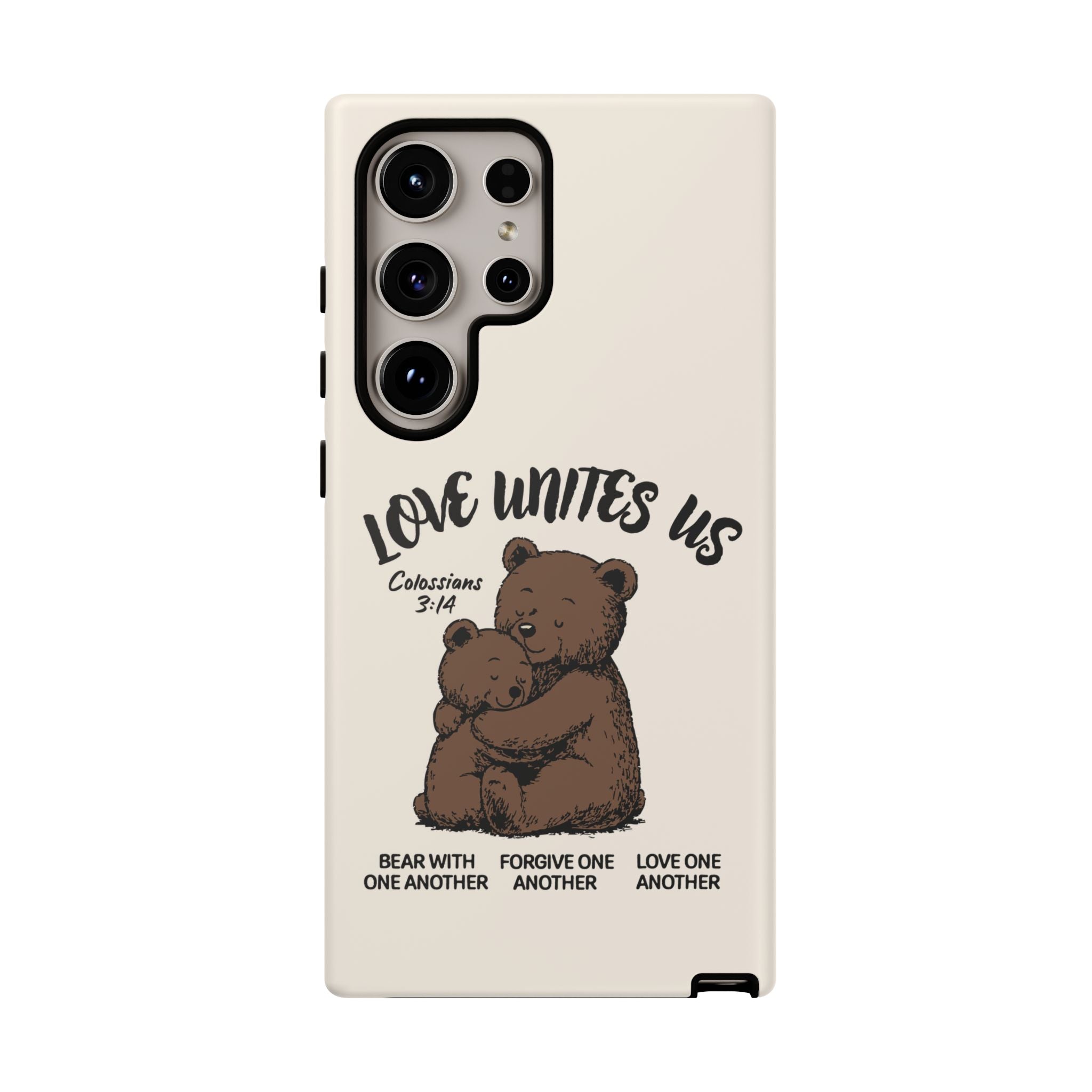 Love Unites Us Phone Case – Colossians 3:14 Scripture