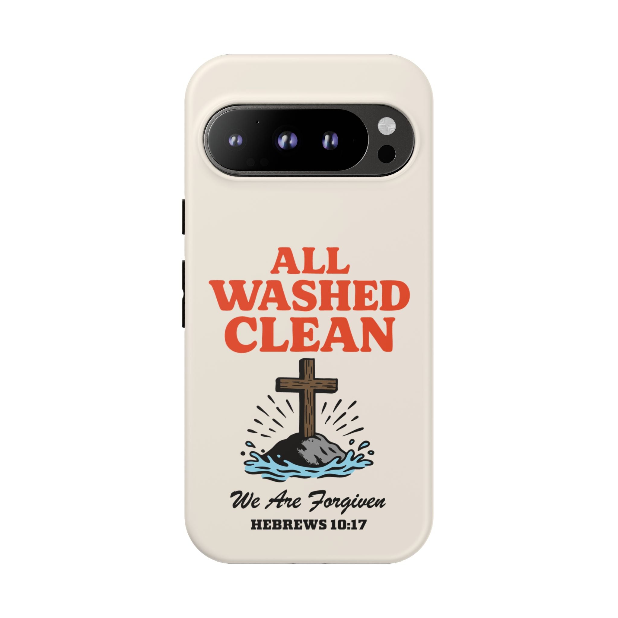 All Washed Clean Phone Case – Hebrews 10:17 Scripture