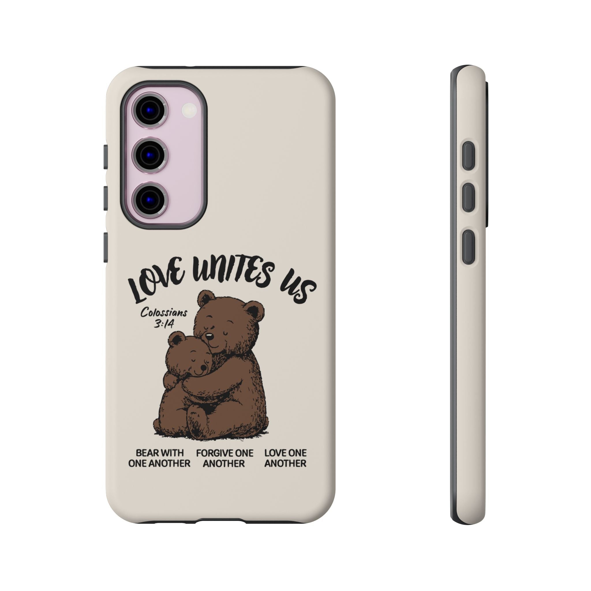 Love Unites Us Phone Case – Colossians 3:14 Scripture