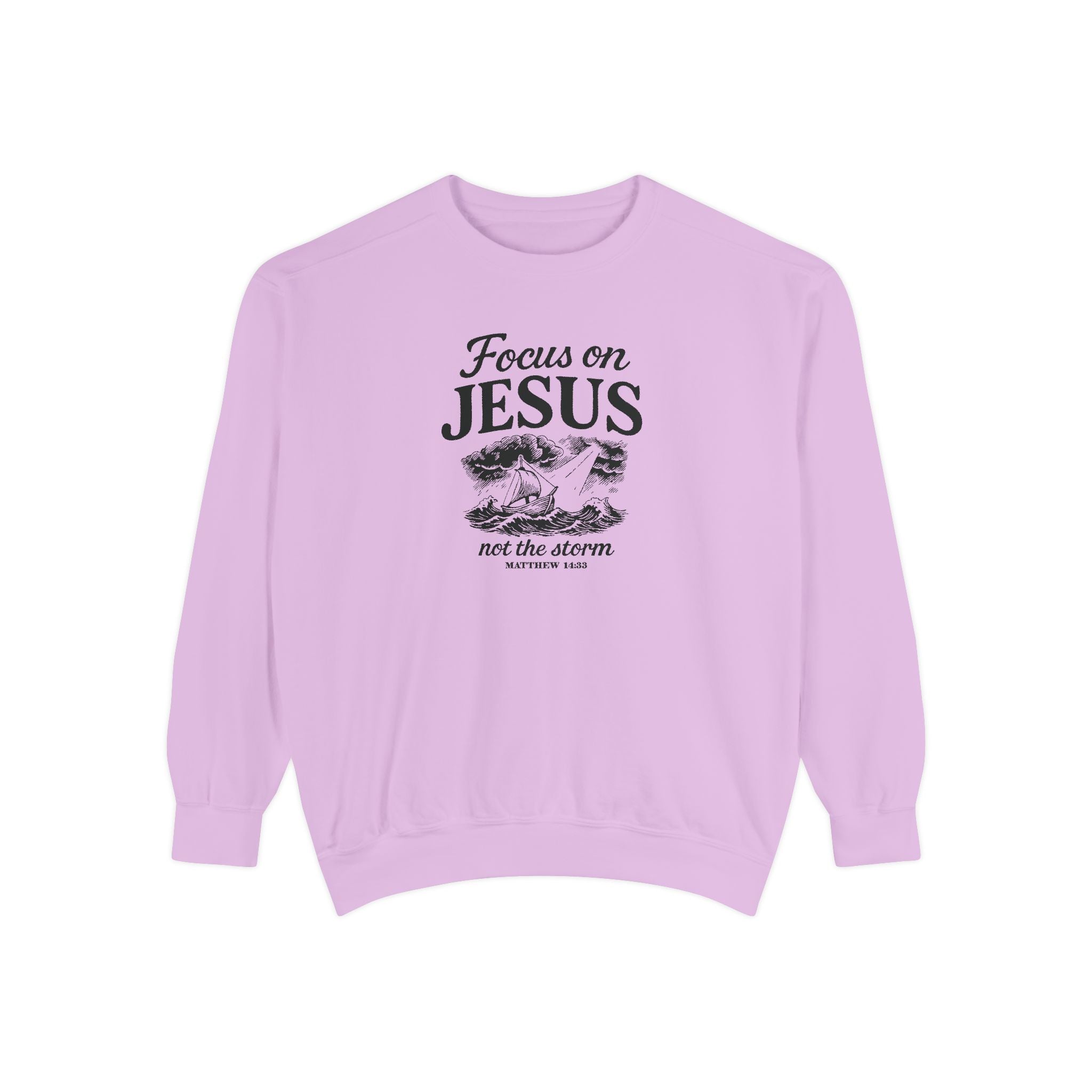 Focus on Jesus – Cozy Christian Faith Sweatshirt