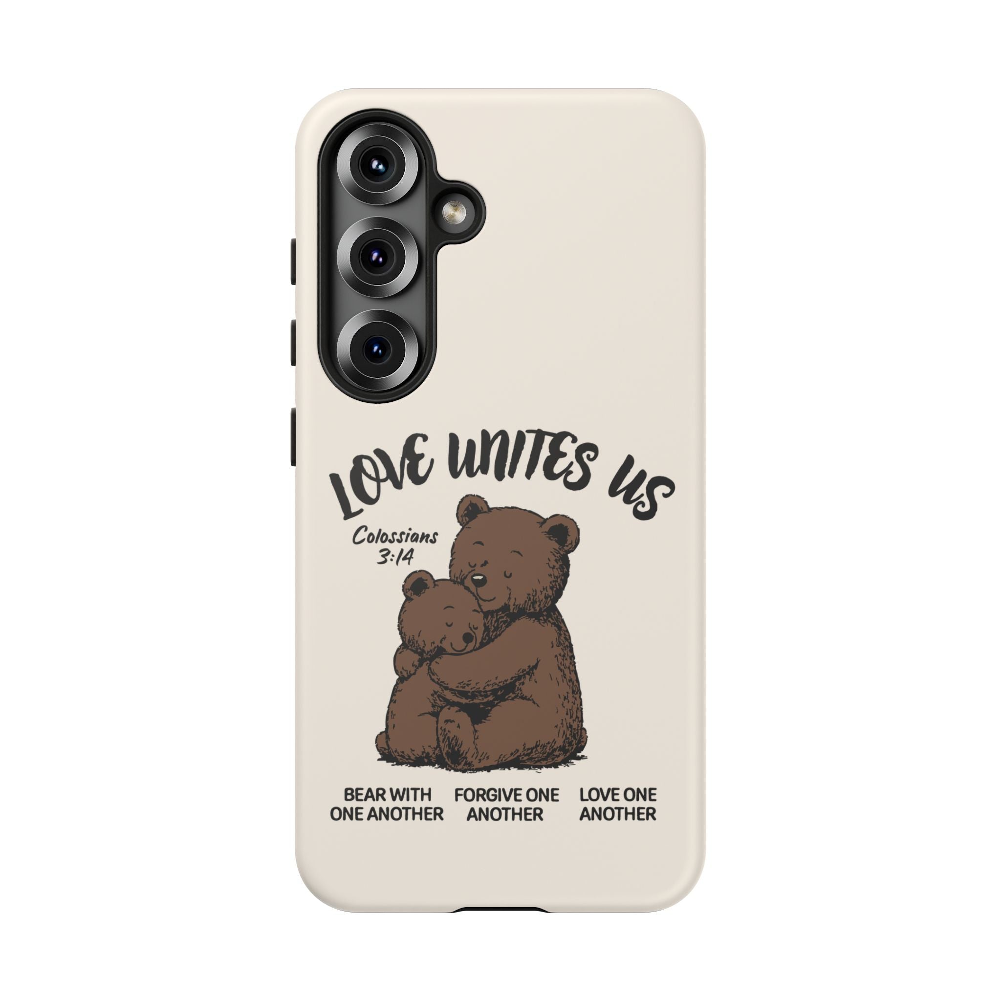 Love Unites Us Phone Case – Colossians 3:14 Scripture