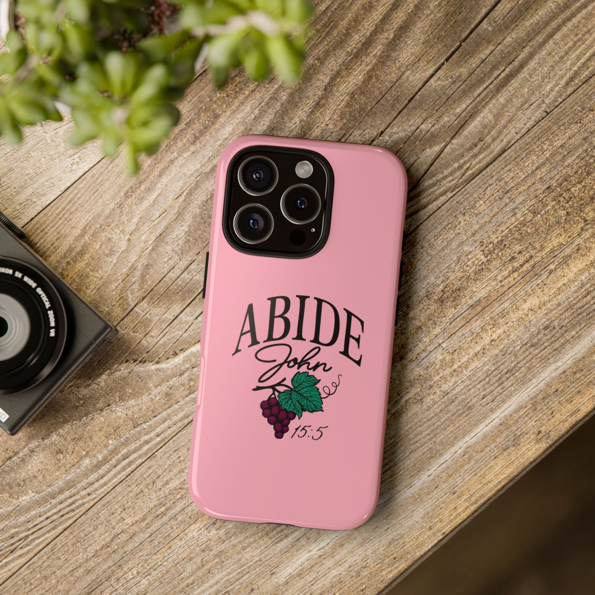 Abide Phone Case – John 15:5 Christian Tough Cover